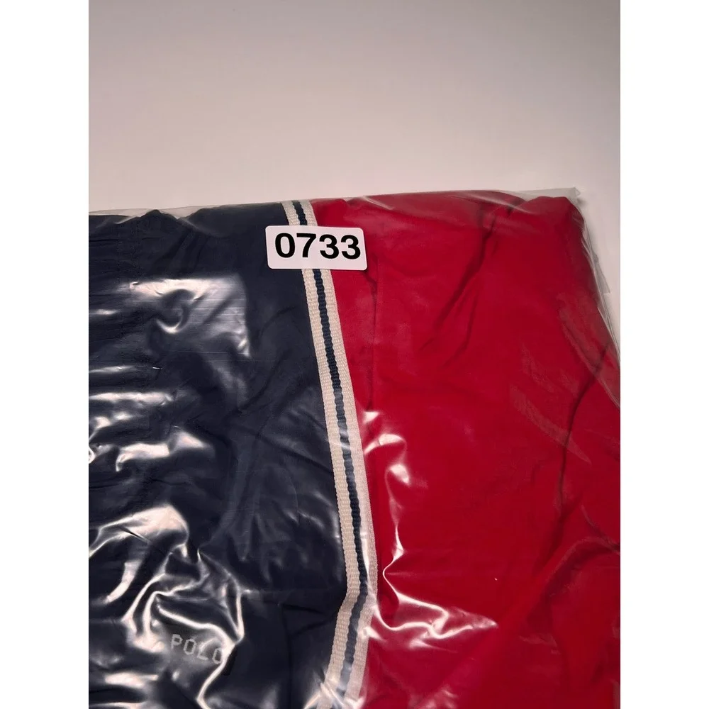 Polo Sport Ralph Lauren Swim Trunks Mens XL Red Navy Blue Cargo Mesh Pocket